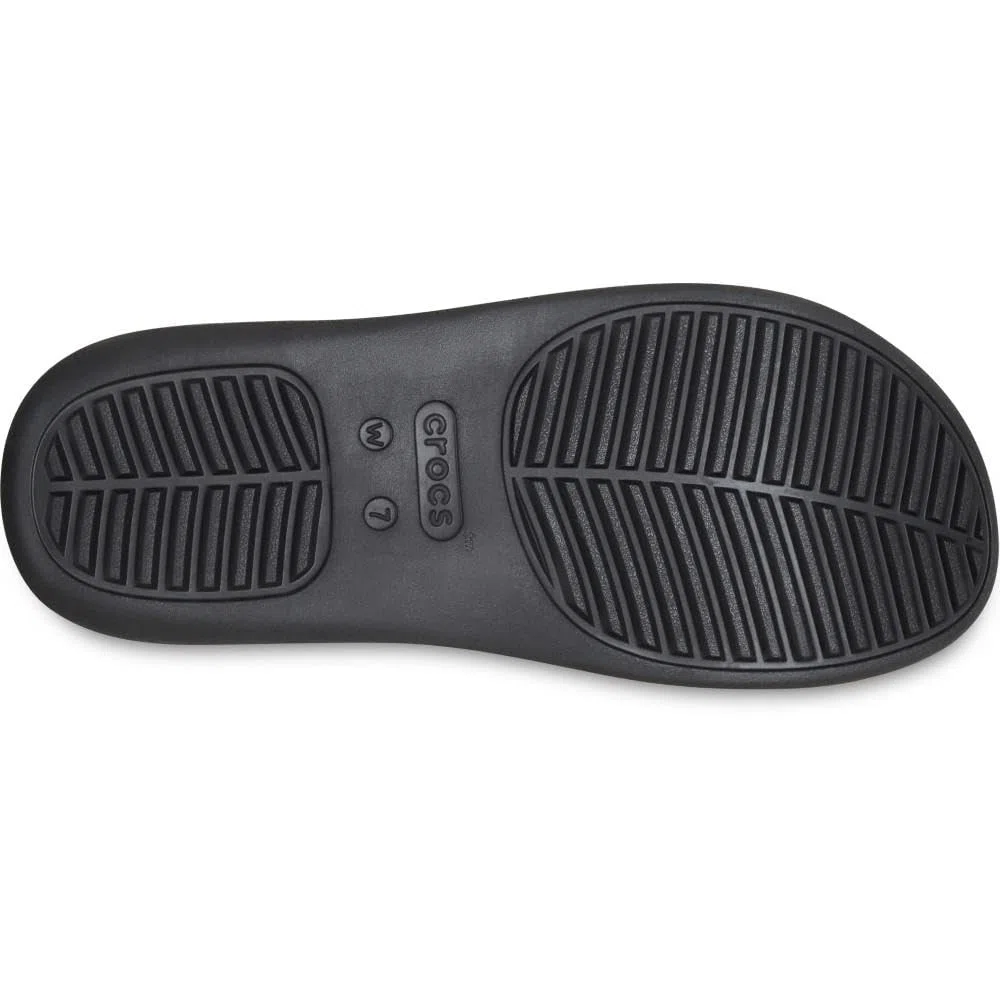 Crocs Getaway Patent Strappy Sandale glissante Femme