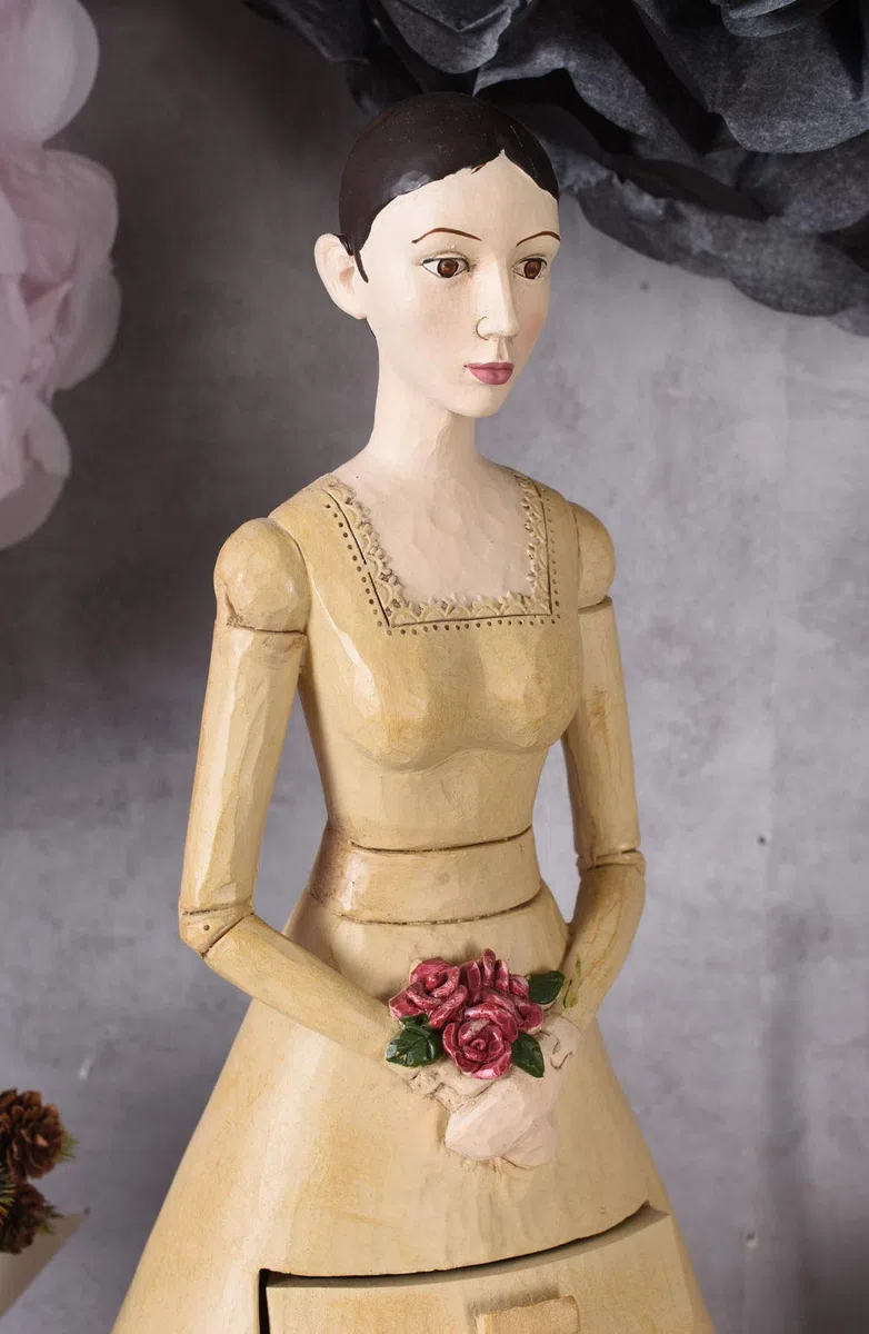 Biedermeier FEMME COMME Boîte à bijoux style antique shabby