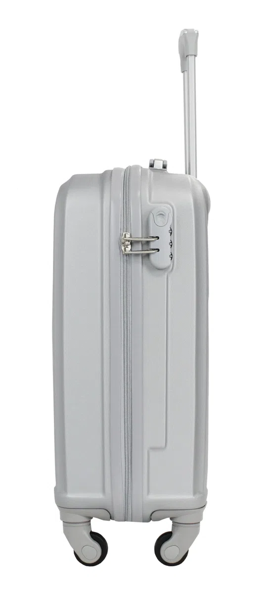 ALISTAIR "Iron Valise Cabine 55 cm - Marque Française - Garantie 2 Ans en France (Argent)