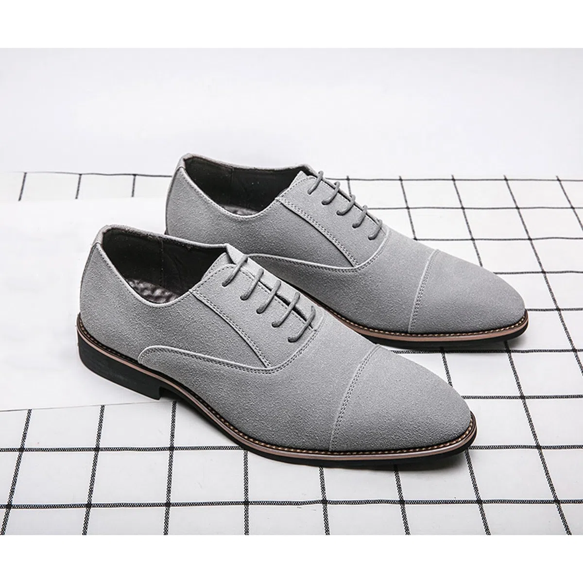 Chaussures Costume Homme Entreprise Officiel Urban À Lacets en Daim Oxfords Et Derbies