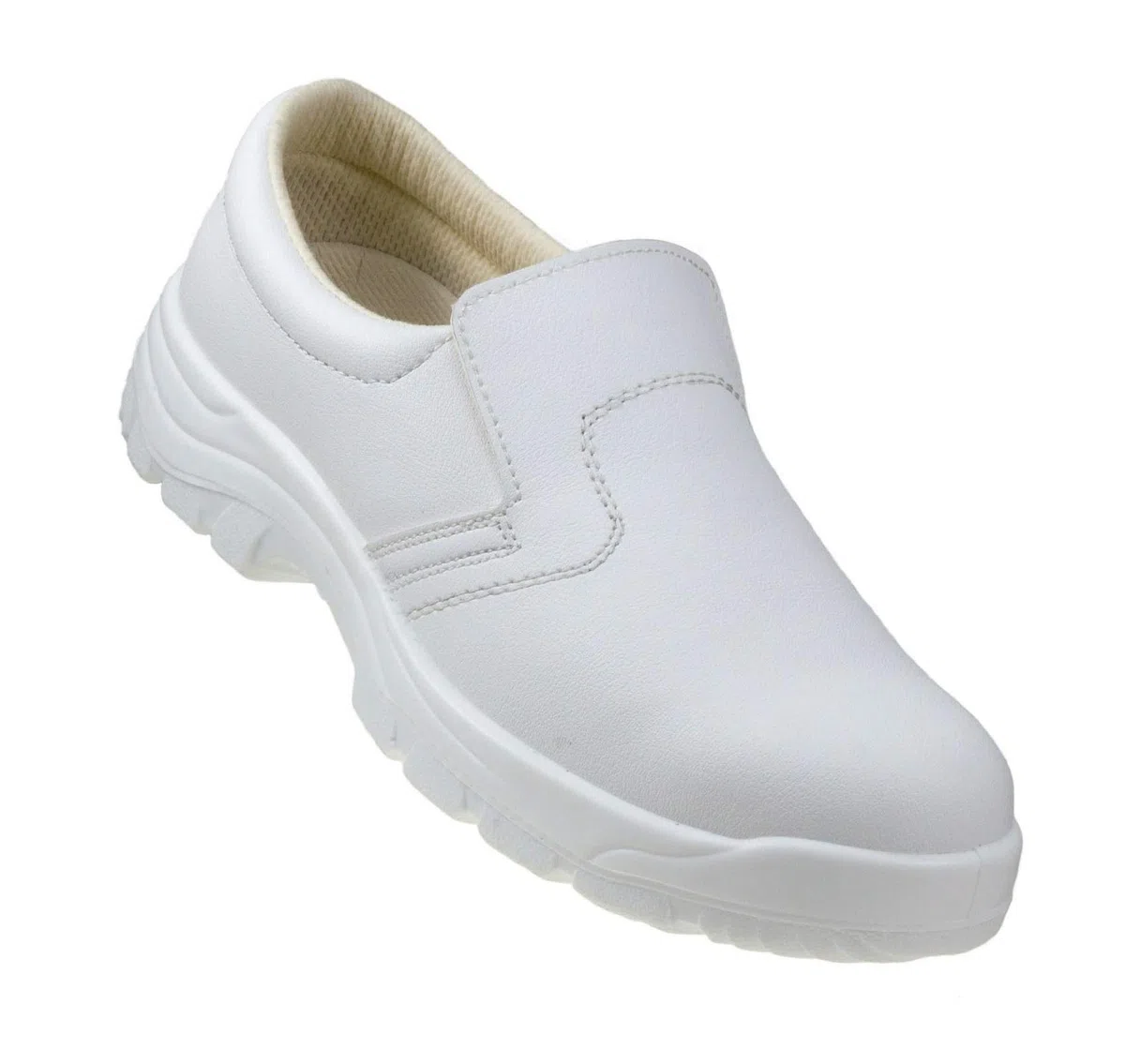 URG Chaussures de travail, de sécurité, de cuisine, avec capuchon de protection, blanc (251S2)