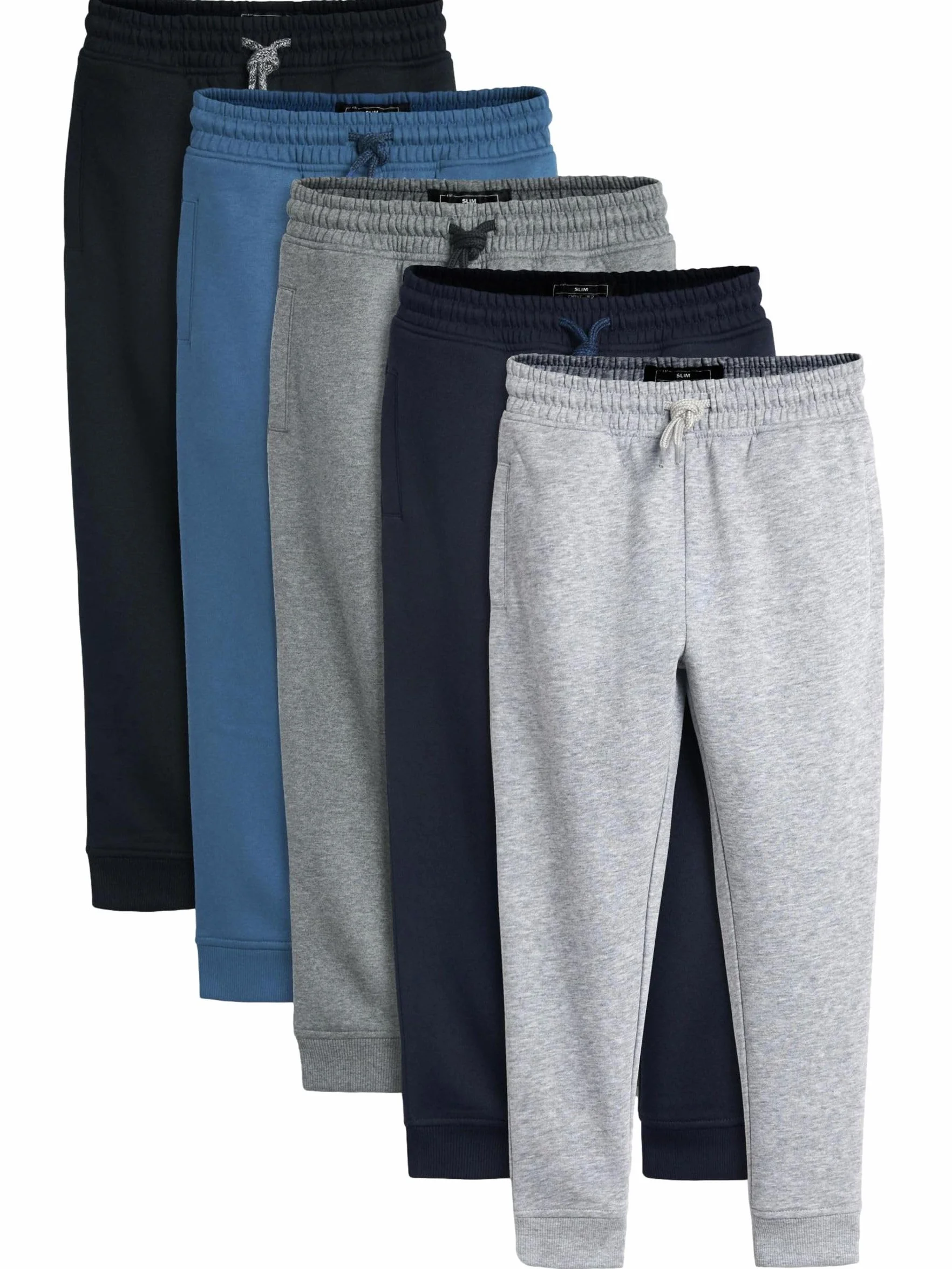 NEXT Garçon Pantalon de Jogging Slim, Lot de 5
