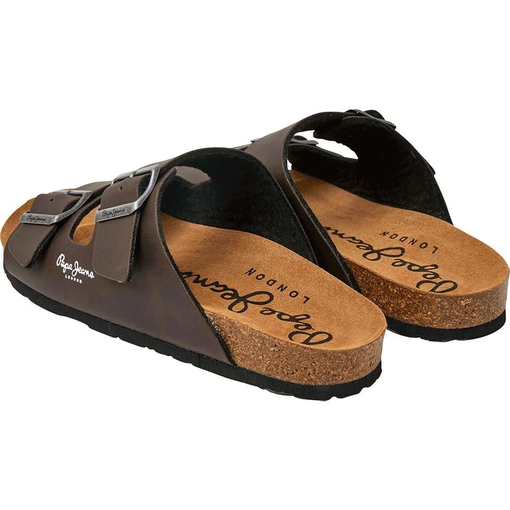 Pepe Jeans Sandales anatomiques Double Kansas Marron