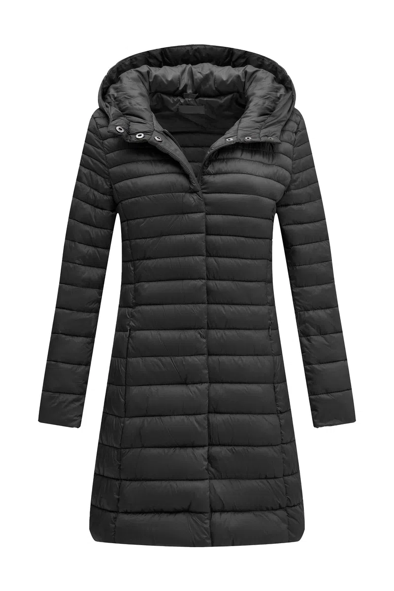Geschallino Grande Taille Veste Légère Matelassée pour Femme Manteau Matelassé Montant (XL-5XL)