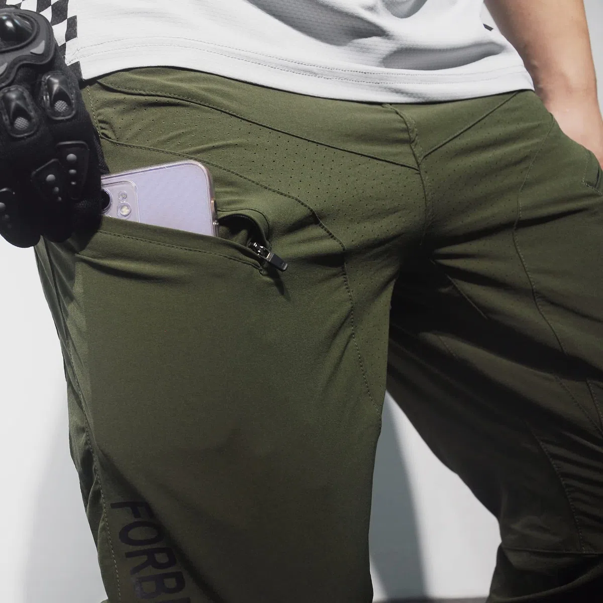 FORBEMK Pantalon de cyclisme unisexe pour enfant - Pantalon de VTT - Long - Léger - Respirant - Imperméable - Pour la course à pied - VTT - Pour l'extérieur