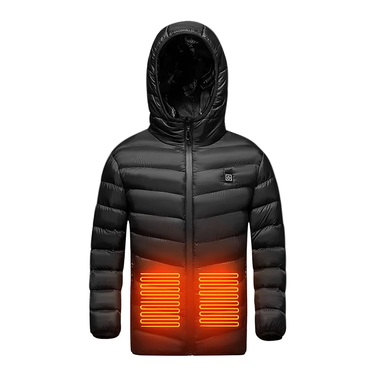 Veste Chauffante Garçon et Fille couleur unie Manteau Chauffage Avec 3 Zones de Chauffage Chaud Léger Imperméable Doudoune Chauffantes Hiver Coupe-vent Manteau Chauffante USB Chauffantes d'hiver