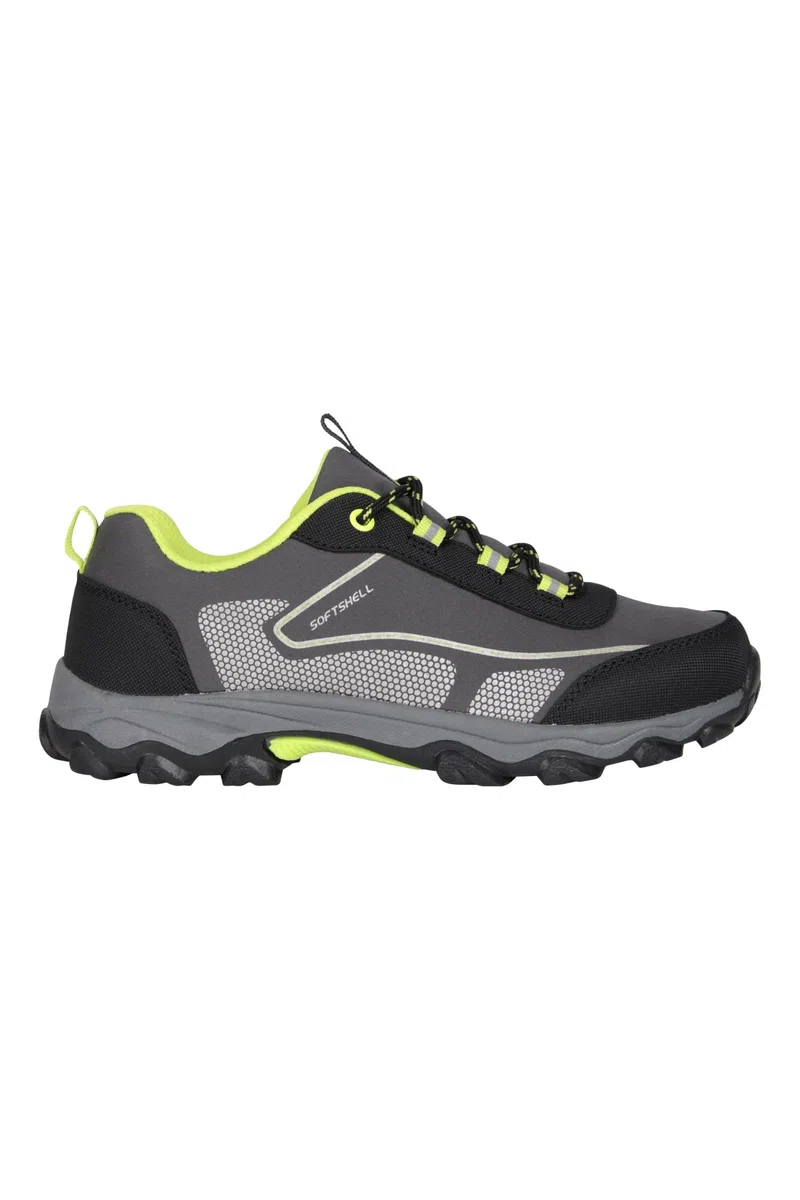 Mountain Warehouse Chaussures Softshell pour Enfants - Durables, Dessus Respirant, Doublure en Maille, Semelle Haute Traction - Printemps été, Marche