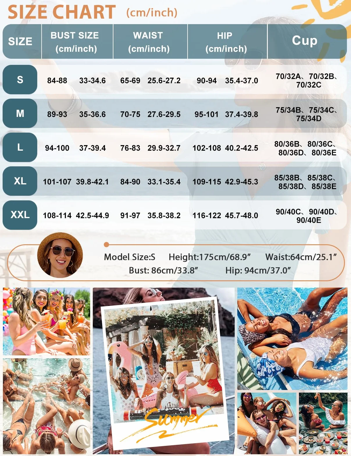 Yuson Girl Maillot de Bain Femme 1 Pièces Gainant Sexy Col en V Volants Maillots Une Pièce Contrôle Ventre Plat Push Up Monokini Elégant Vintage Rembourré Froncé Amincissant Swimsuit