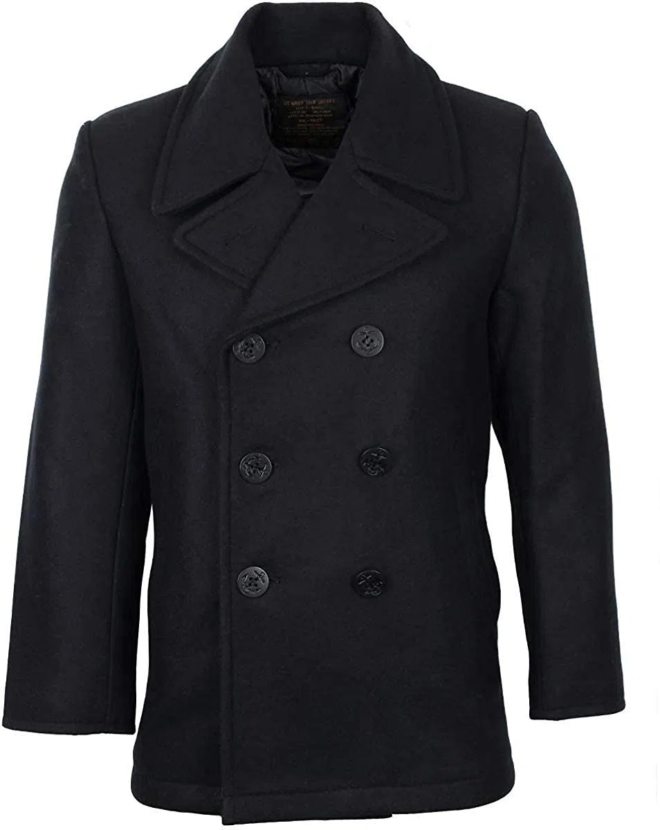 Mil-Tec Us Navy Pea Coat Tuch Veste Homme
