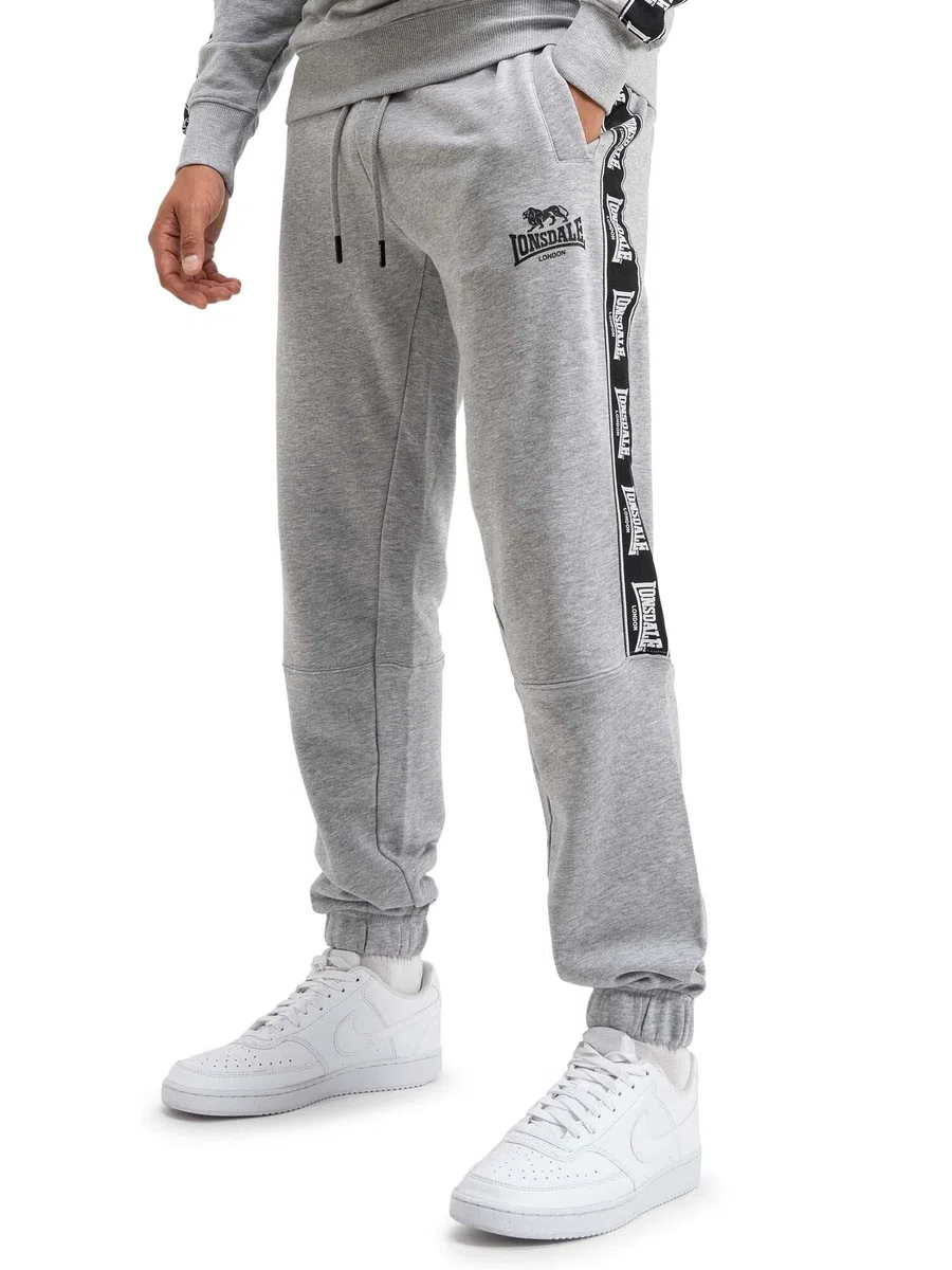 Lonsdale London GRUTNESS Homme Bas de survêtement Gris chiné