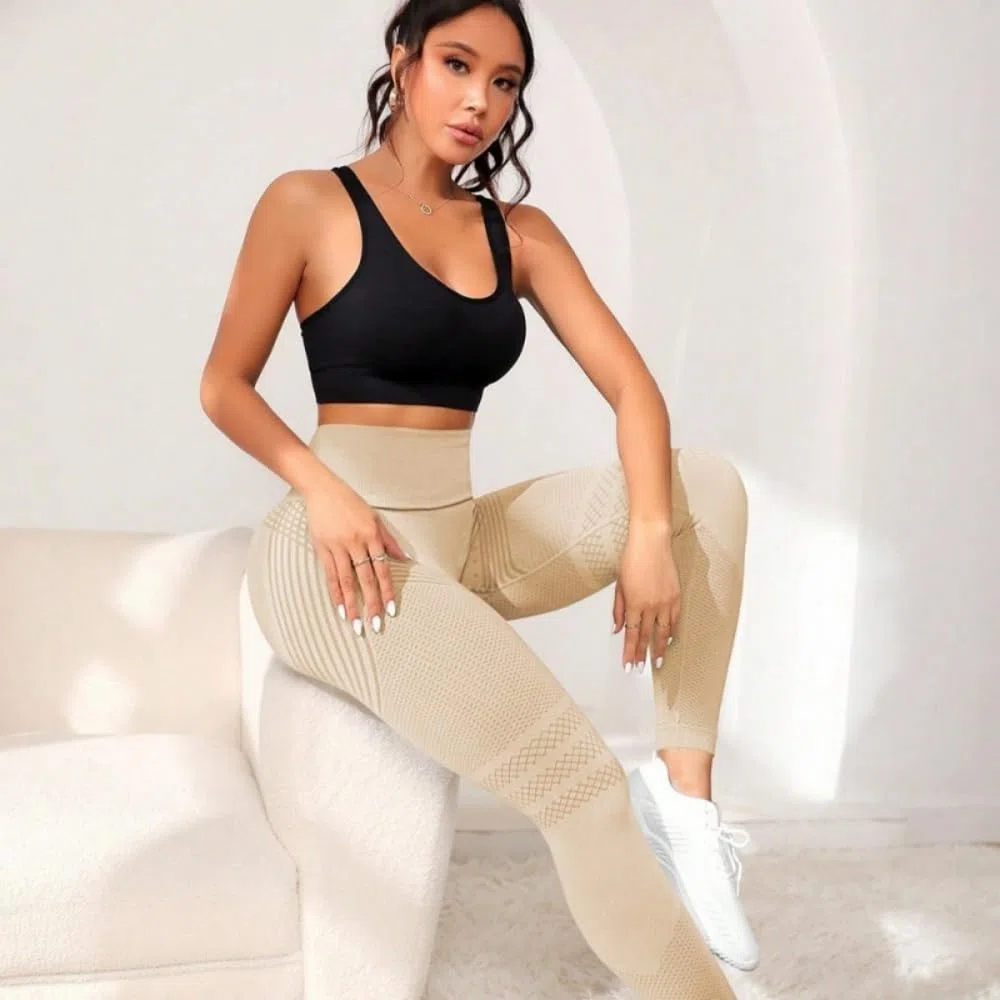 Arlaya Legging Sculptant 3D-Anti-Cellulite pour Femme,Taille Haute,Opaque,Élastiquepour Pilates Fitness Gym Jogging Exercice