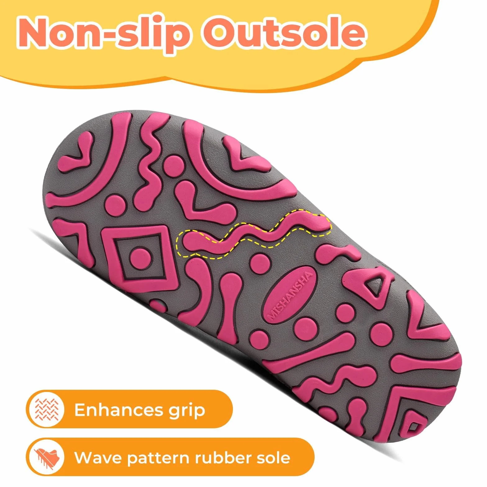 Mishansha Baskets Enfant Fille Chaussure Randonnée Respirant Chaussures de Marche Outdoor Sneakers GR.24-38