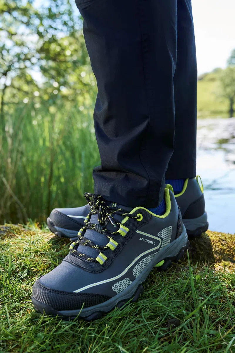 Mountain Warehouse Chaussures Softshell pour Enfants - Durables, Dessus Respirant, Doublure en Maille, Semelle Haute Traction - Printemps été, Marche
