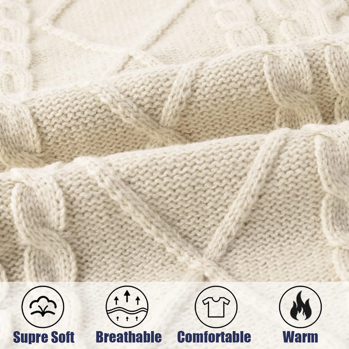 Voqeen Pull Femme Gilet en Tricot sans Manches Blouson Col V Pullover Chandail Chaud Bureau Tops Automne Hiver Veste Sweater Simple Cadeaux de Noël La Saint-Valentin Anniversaire
