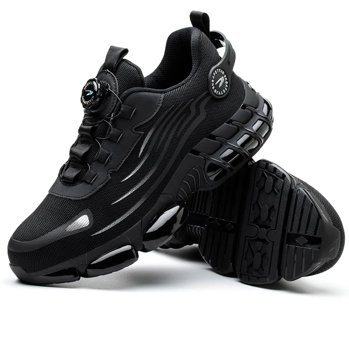 Chaussures de Sécurité Homme Confortable Baskets de Travail Protection Embout Acier Antidérapante SRC Legere Chaussures de Travail Respirante Anti-Perforation