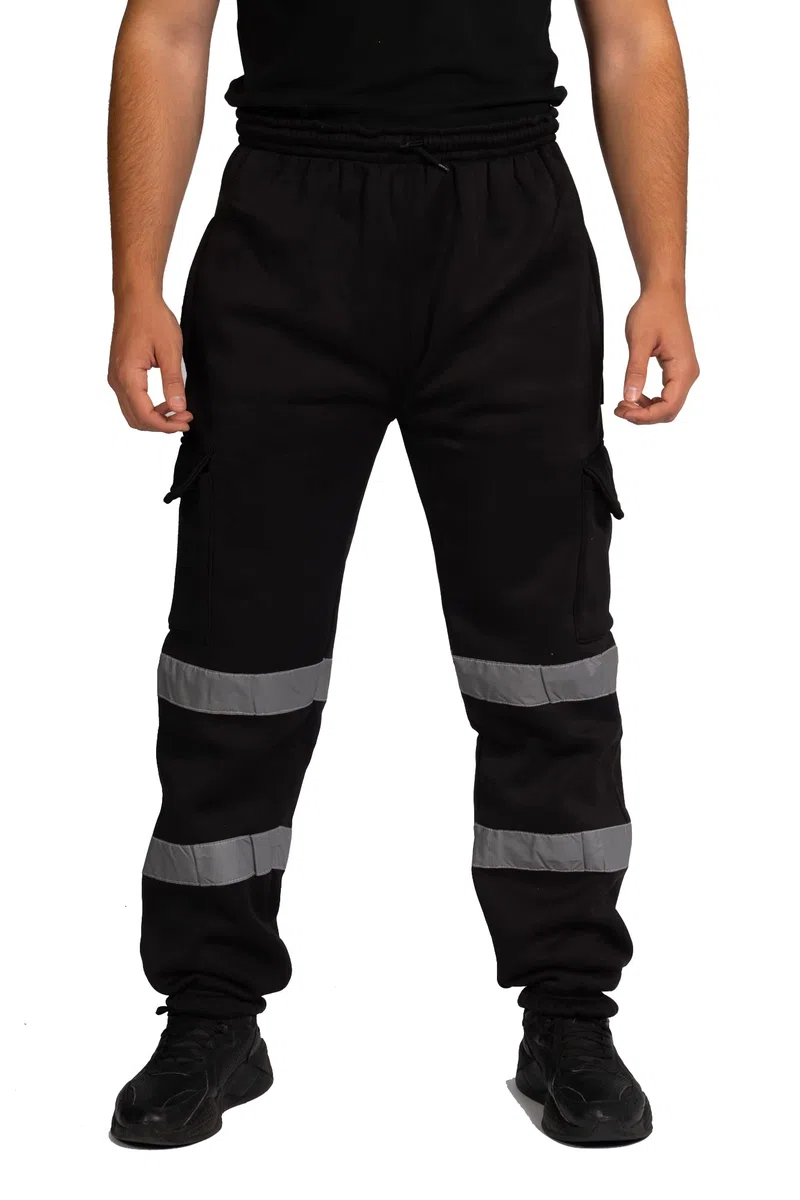 Hi Viz Cargo Jogging de Combat pour Travail - En Polaire Brossé Épais