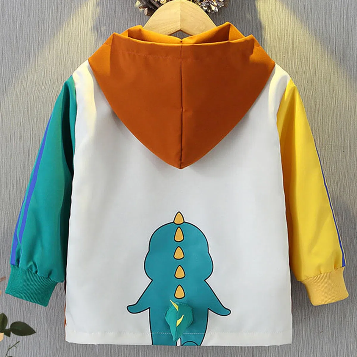Manteau Enfant Garçon Veste Mi-saison à Capuche Coupe-vent Blouson Trench-coat Respirant pour Printemps Automne