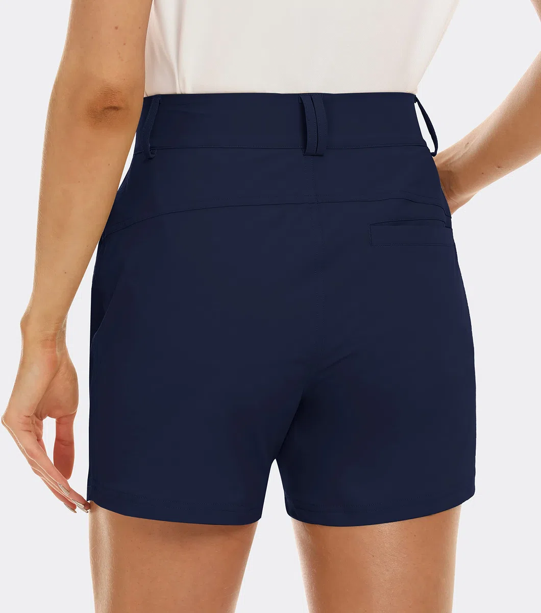MoFiz Shorts Femme Pantalon Court de Golf Randonnée d'été Léger Shorts Outdoor Imperméable Séchage Rapide avec Elastique Ceinture Intégrée