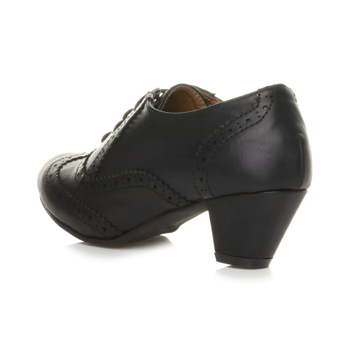 Ajvani Femmes Talon Moyen découper Lacets Richelieu Bottines Bottillons Pointure