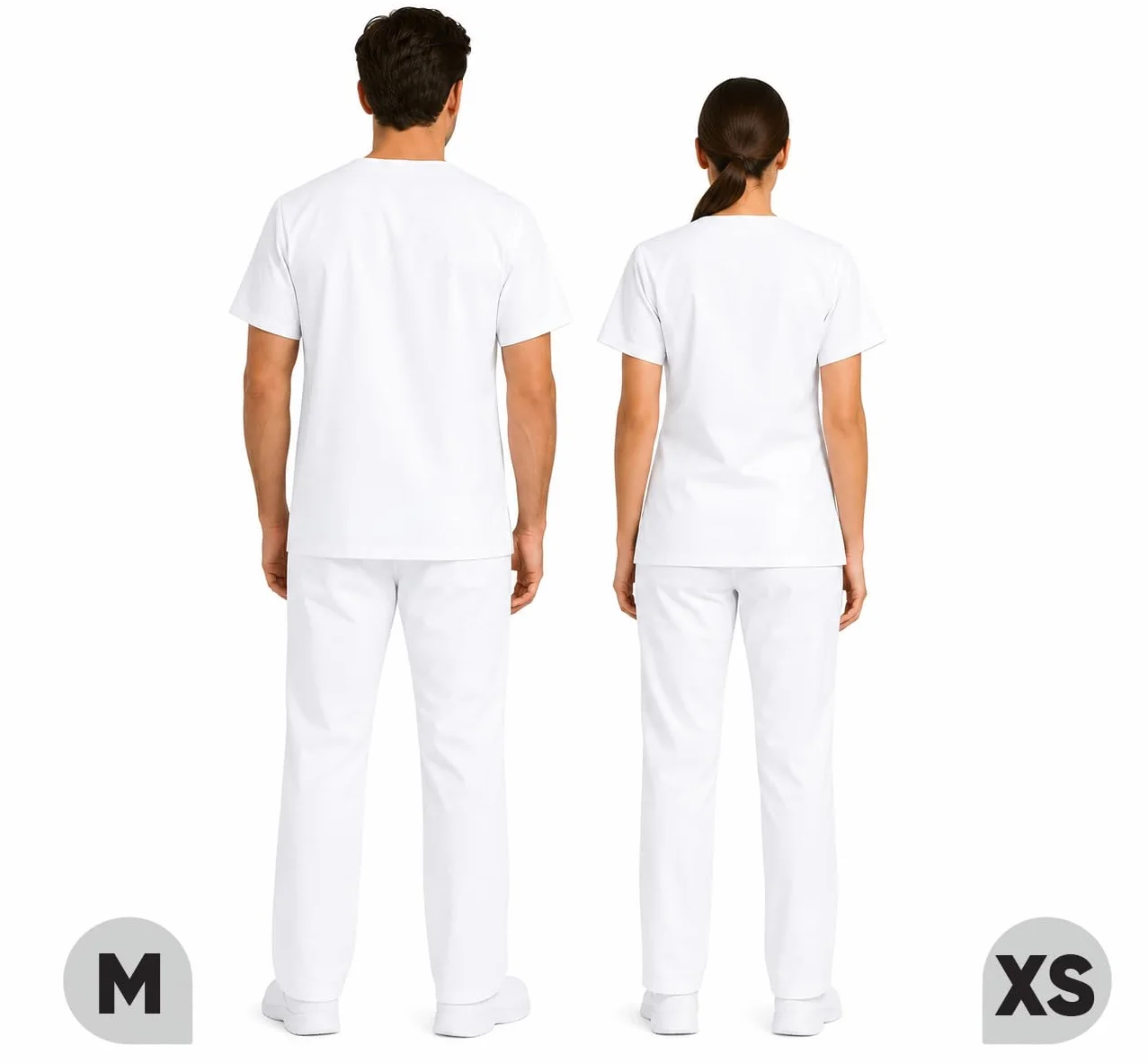 B-well Morelli 100% Coton Uniforme Médicale Unisexes Ensemble: Haut et Pantalons + Blouse Medicale Femme/Homme - Tenue Aide Soignante Professionnelle