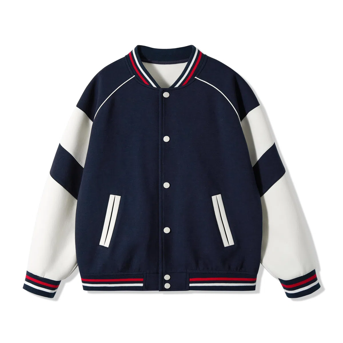 Rolanko Veste de Baseball pour Filles, Style Universitaire D'école avec Poches, Garçons Manteau Aviateur, Blousons pour Enfants