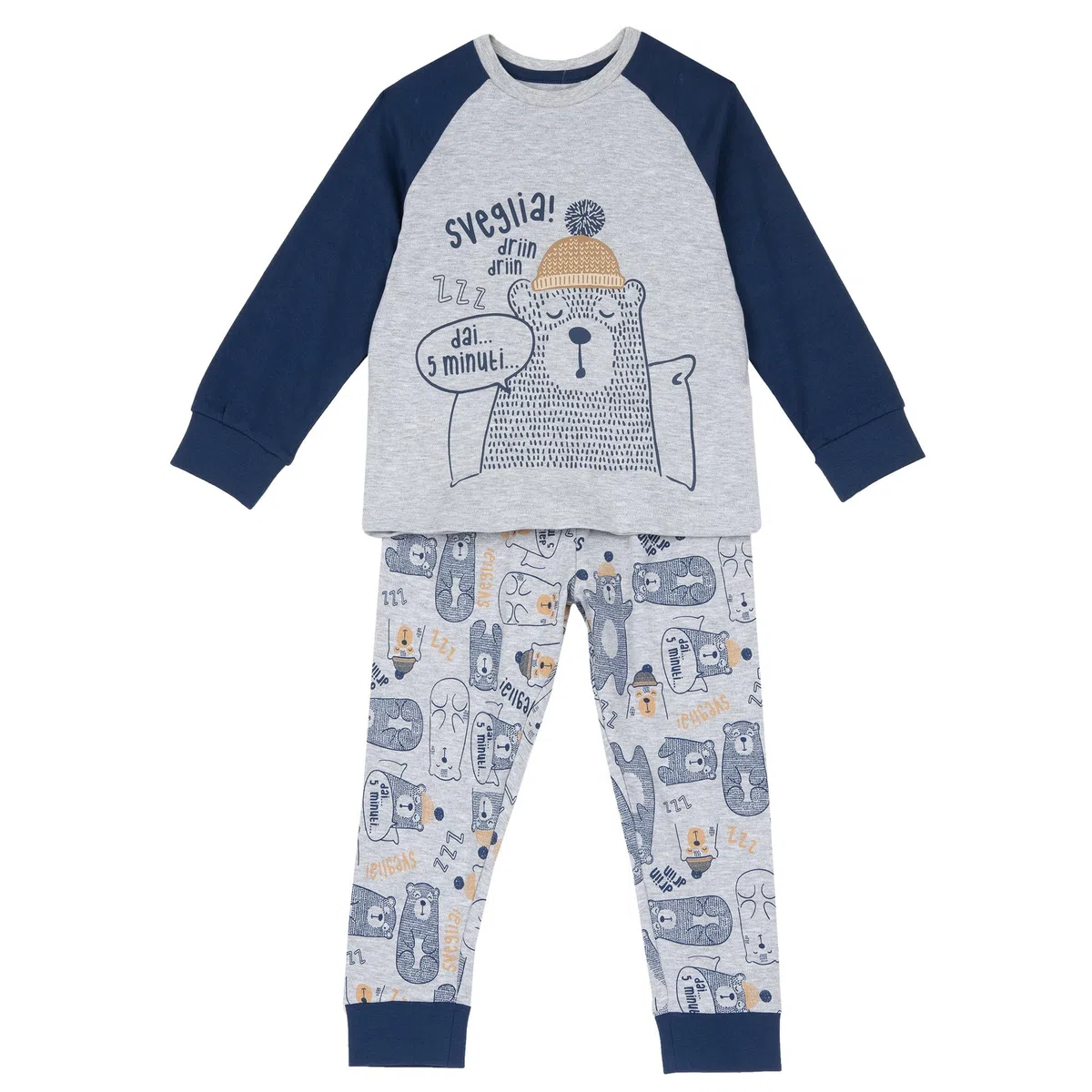 Chicco, Pyjama Enfant Manches Longues, en Tissu Doux, Vêtements Enfant, Designed in Italy