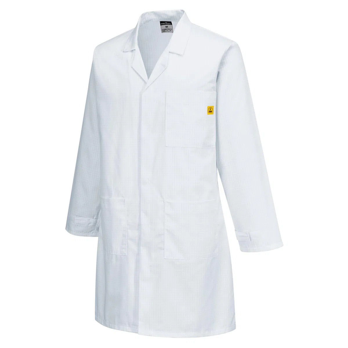 Portwest Blouse Antistatique ESD, Couleur: Blanc, Taille: L, AS10WHRL