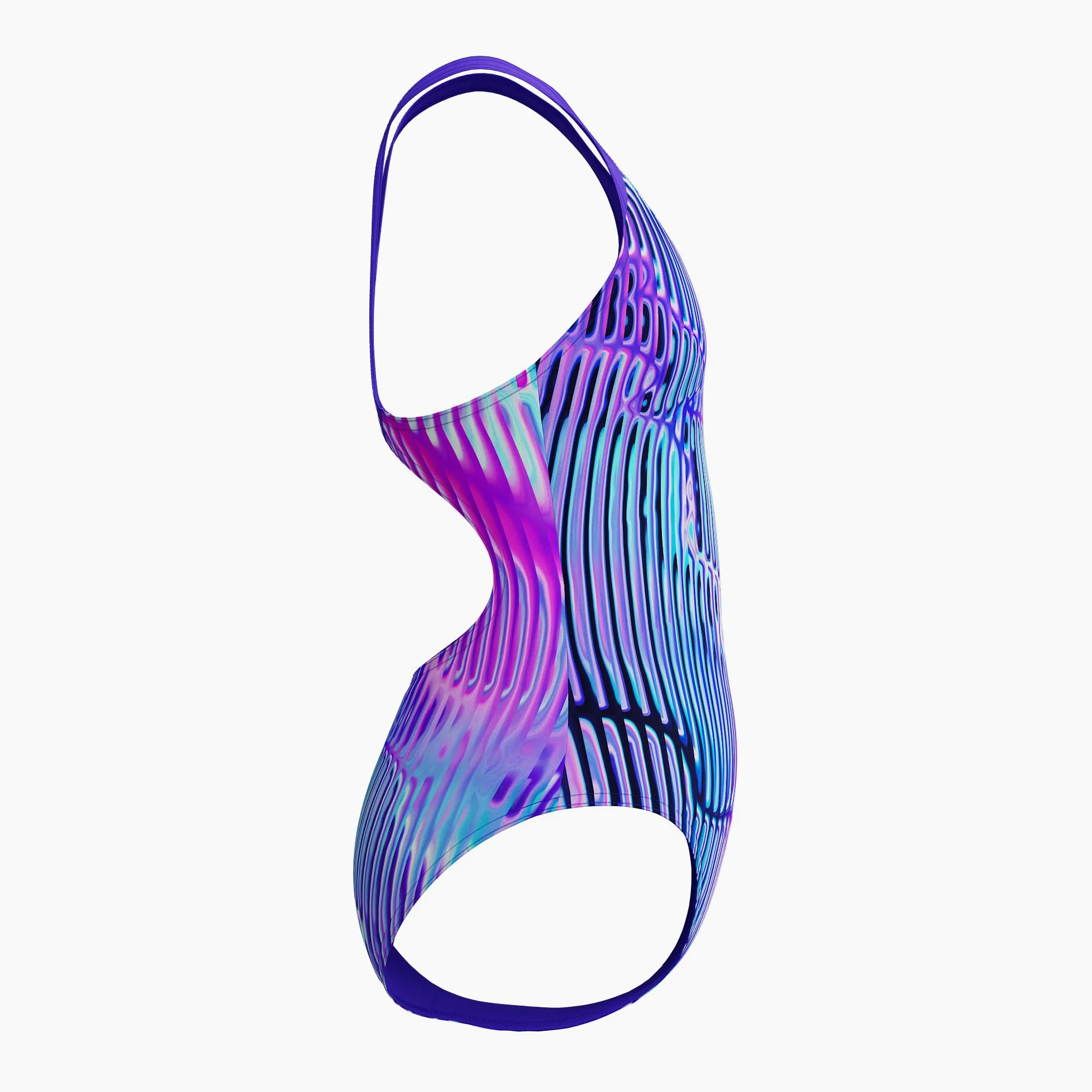 Speedo Maillot de bain pour fille avec dos nageur Bleu violet