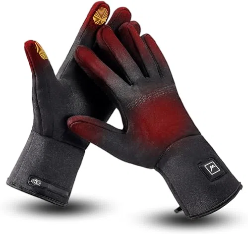 Doublures de Gants Chauffants pour Hommes et Femmes, Gants Chauffants Électriques Rechargeables, Doublures Chaudes pour l'hiver pour Conduite, Ski, Snowboard, Randonnée et Cyclisme