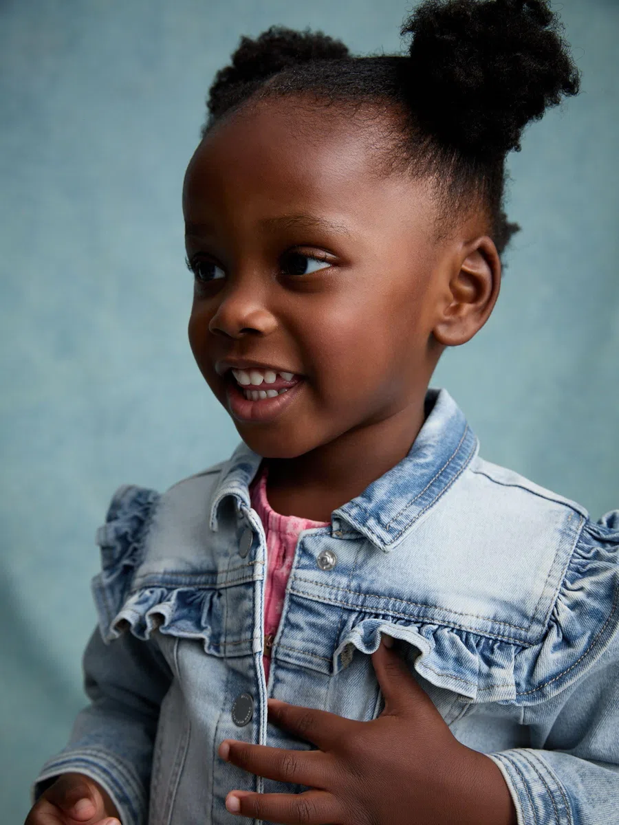 NEXT Fille Veste en Jean à Volants