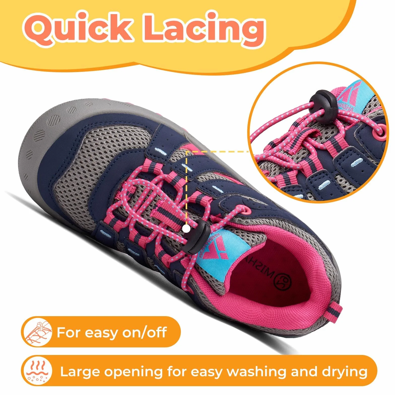 Mishansha Baskets Enfant Fille Chaussure Randonnée Respirant Chaussures de Marche Outdoor Sneakers GR.24-38