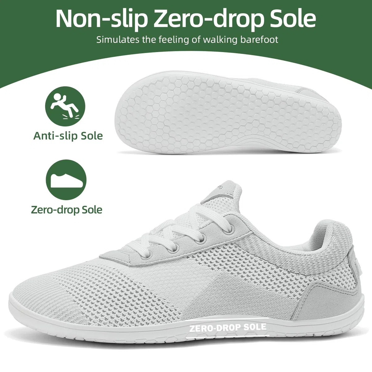 Barefoot Femme Chaussure Minimaliste Homme,Chaussures de Fitness Antidérapant Respirant