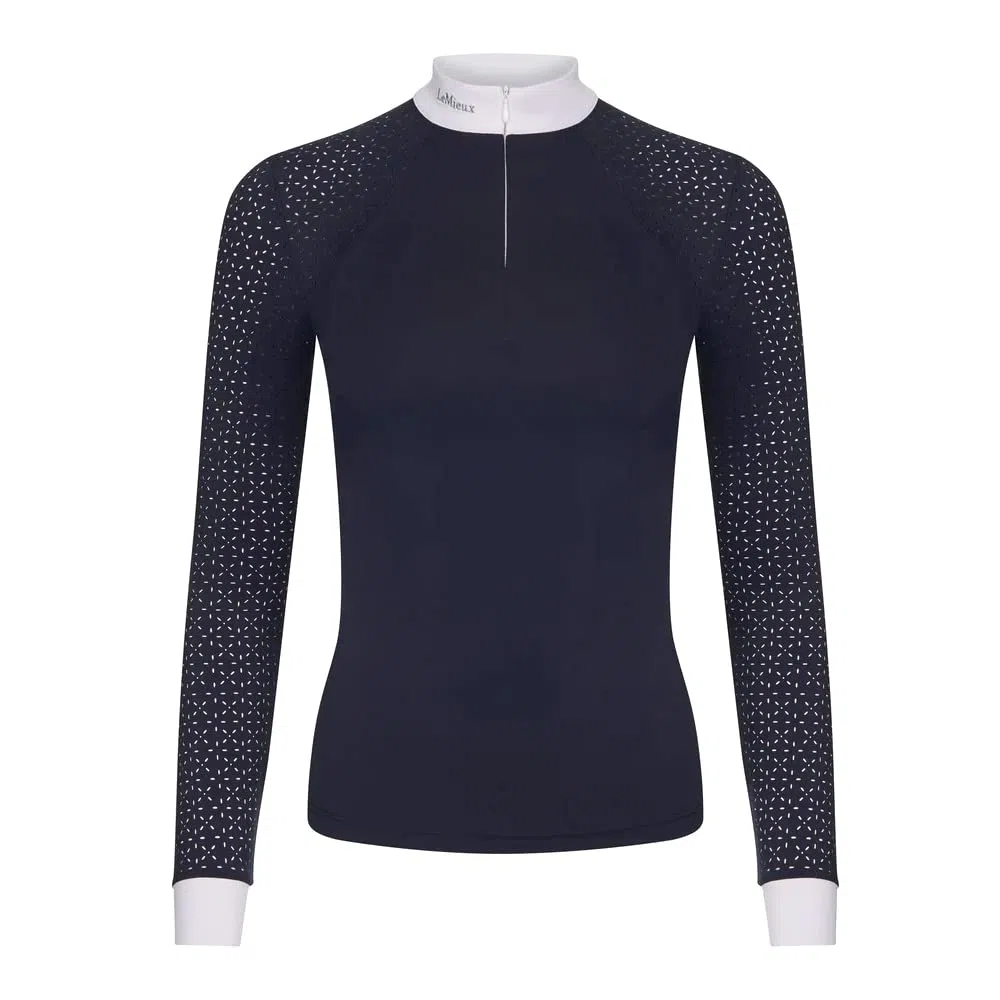 LeMieux Chemise d'équitation pour femme - Haut de compétition à manches longues - Chemises de sport et vêtements d'équitation