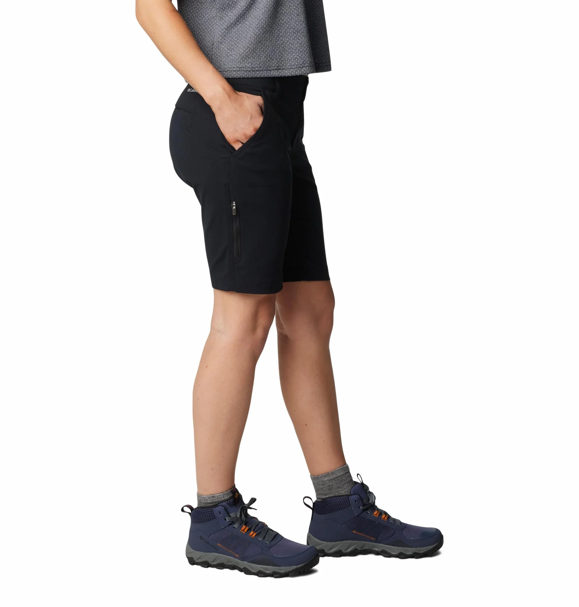Columbia AK4028 Short Femme Noir FR : S (Taille Fabricant : W6/L10)