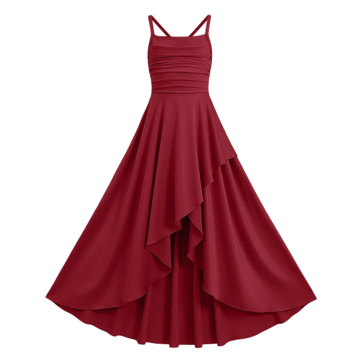 Robes de Soirée élégante pour Filles Robe Épaules Denudee sans Manches Enfant Fille Robe Soirée Princesse épaules Dénudées Midi fête Baptême Demoiselle d'honneur Communion Robes