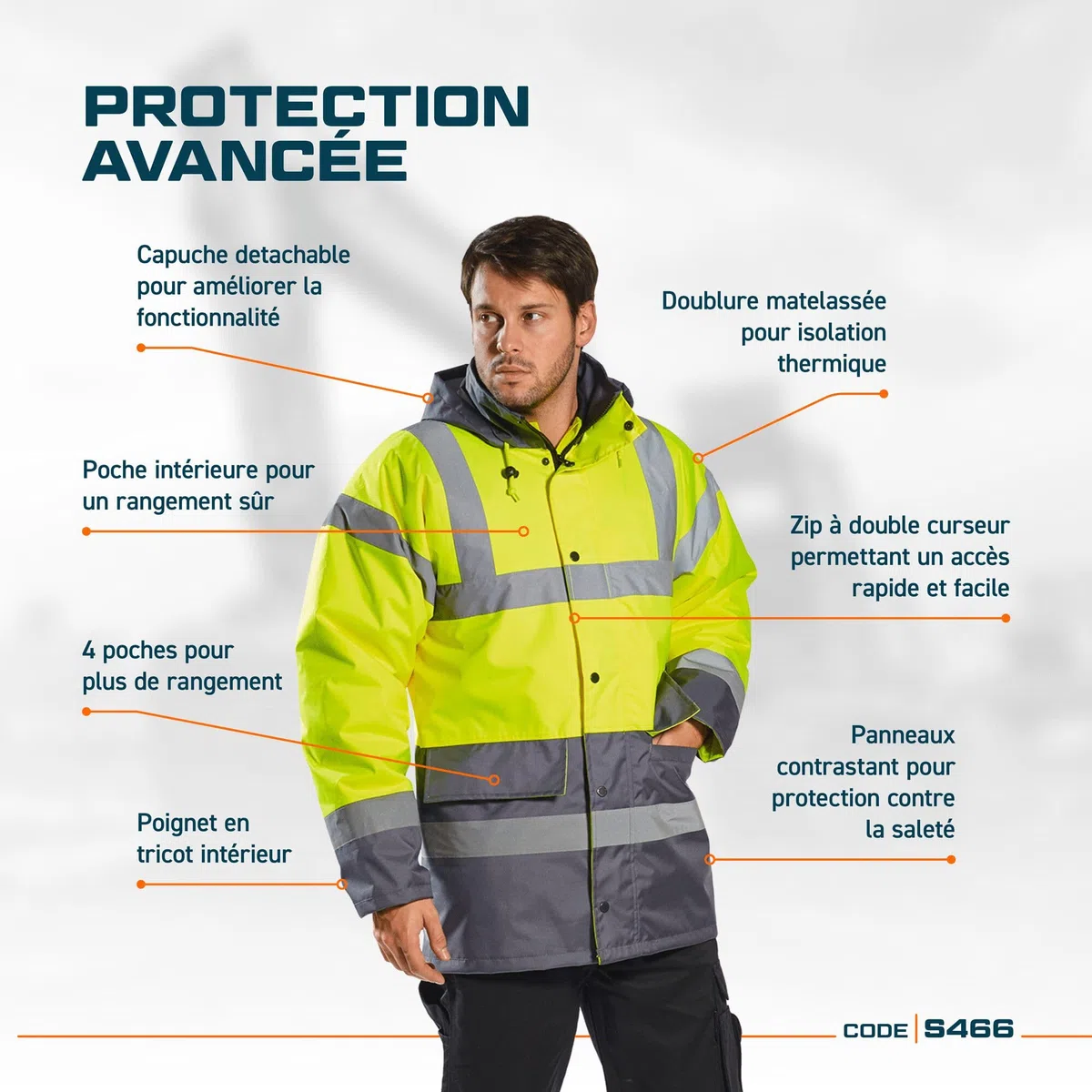 Portwest Parka Bicolore Traffic