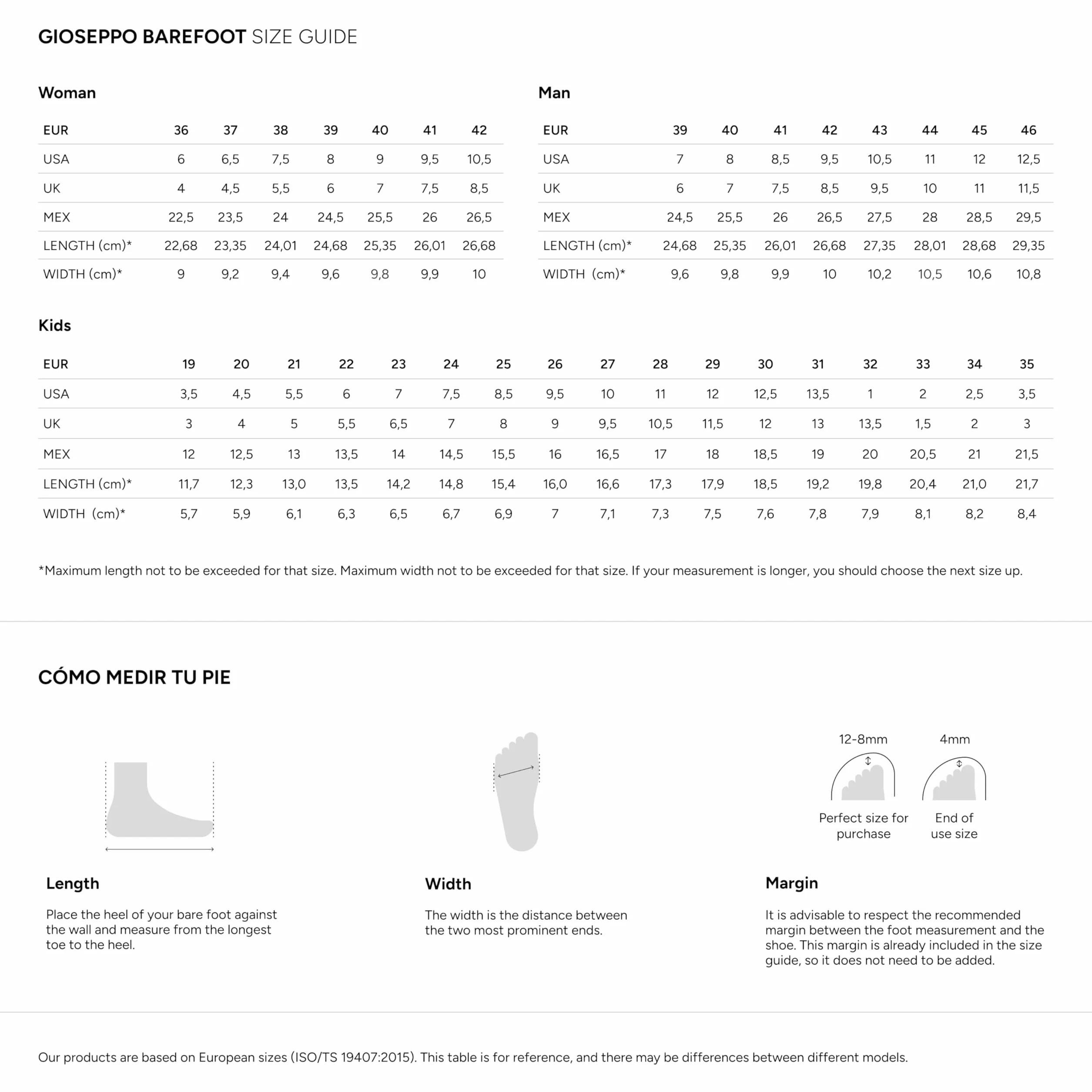 GIOSEPPO Barefoot - Sandales Cuir DE Crabe Rangeley