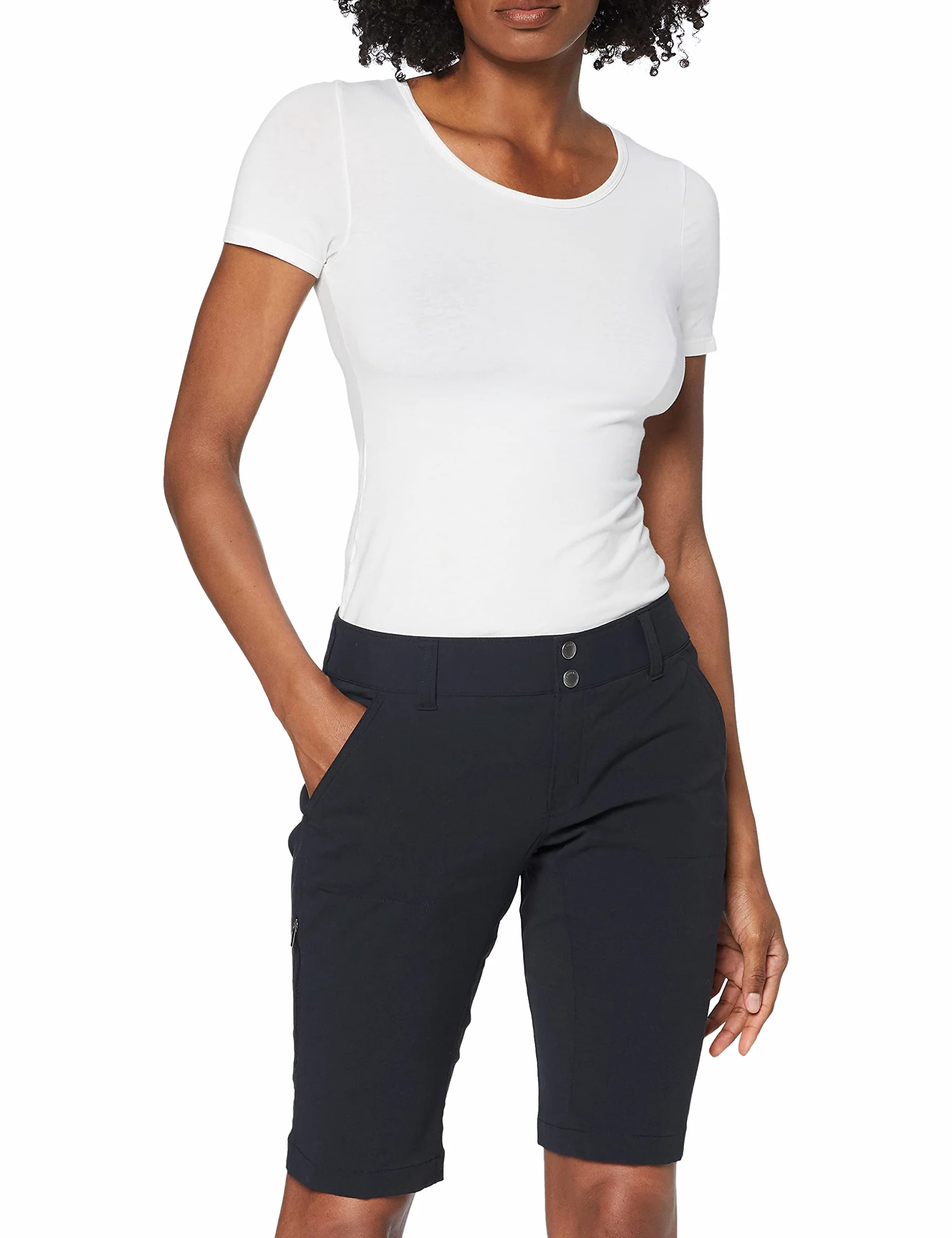 Columbia AK4028 Short Femme Noir FR : S (Taille Fabricant : W6/L10)