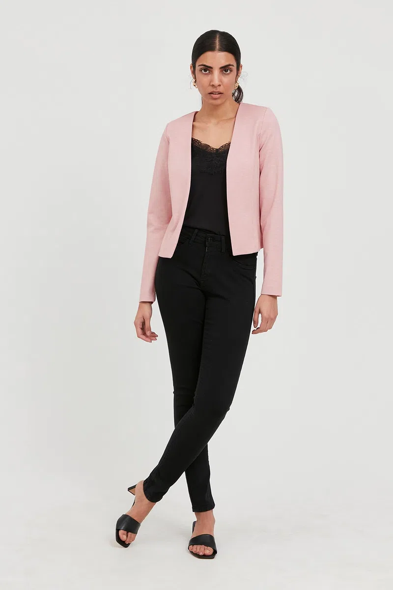 ICHI IHKATE BL Blazer Court pour Femme avec Stretch