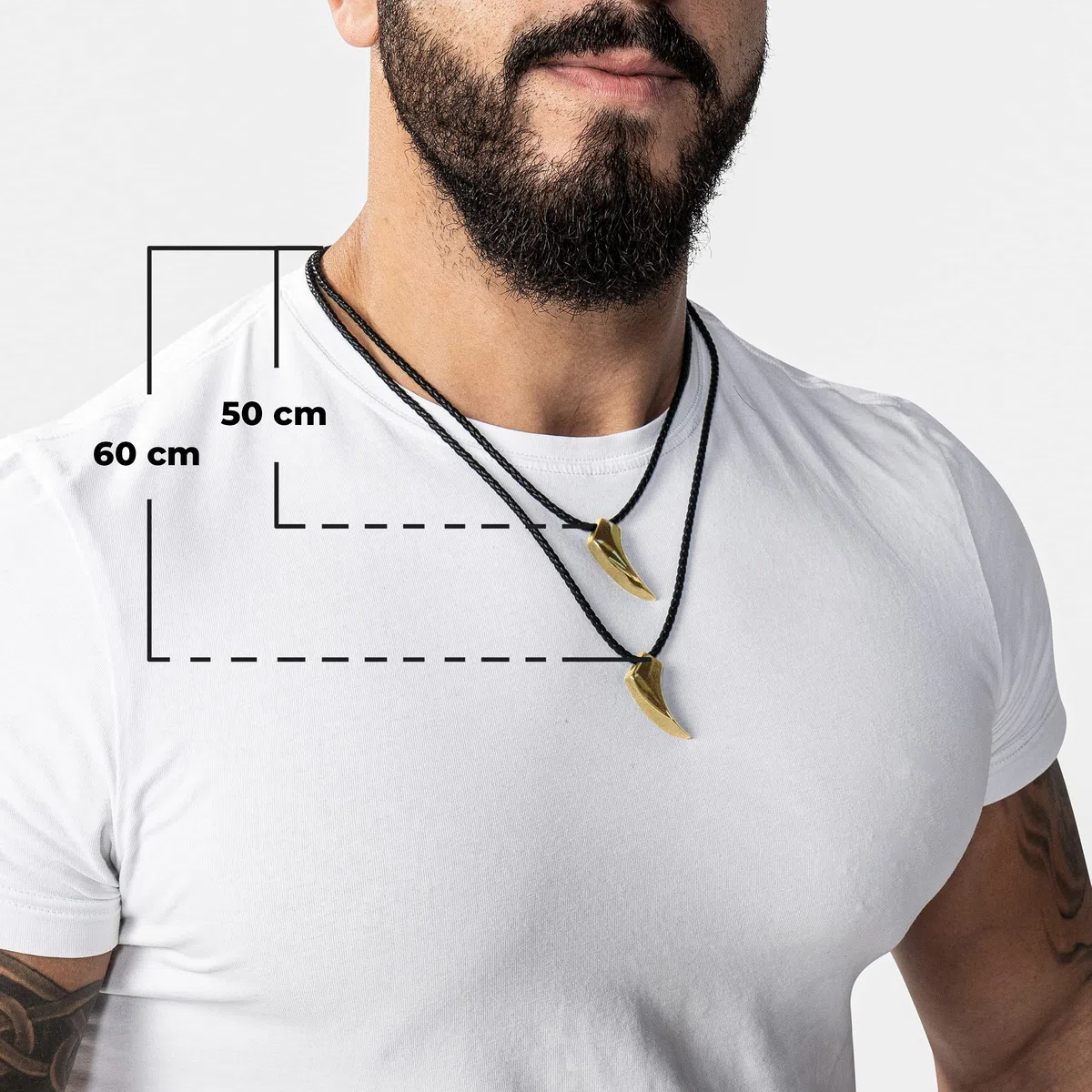 SERASAR Collier en Cuir Premium pour Hommes | Pendentif en Acier Inoxydable | Fermoir Sécurisé | Trois Couleurs | Boîte à Bijoux Inclus