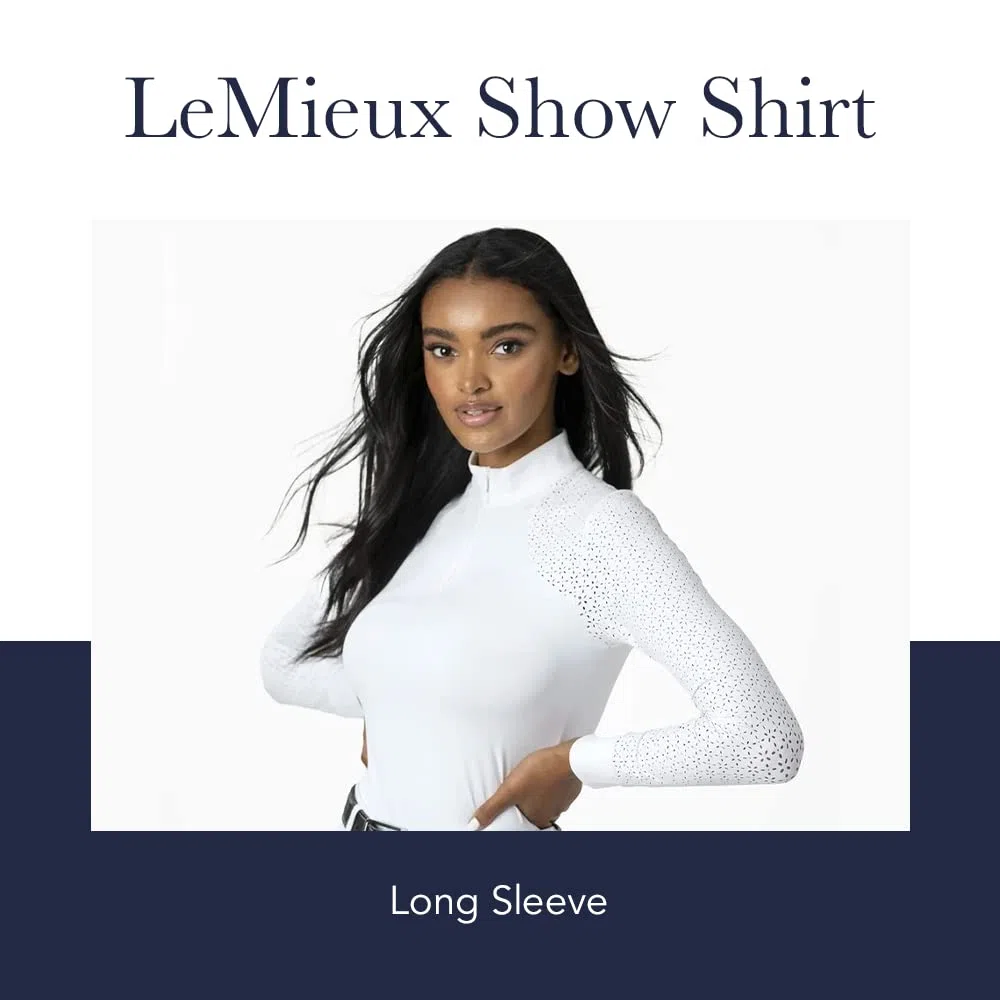 LeMieux Chemise d'équitation pour femme - Haut de compétition à manches longues - Chemises de sport et vêtements d'équitation