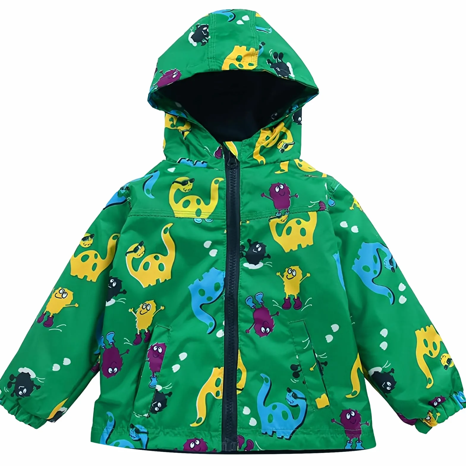 LZH Enfant en Bas âge bébé garçons Filles imperméable Veste à Capuche imperméable Dinosaure Manteau + Pantalon Costume
