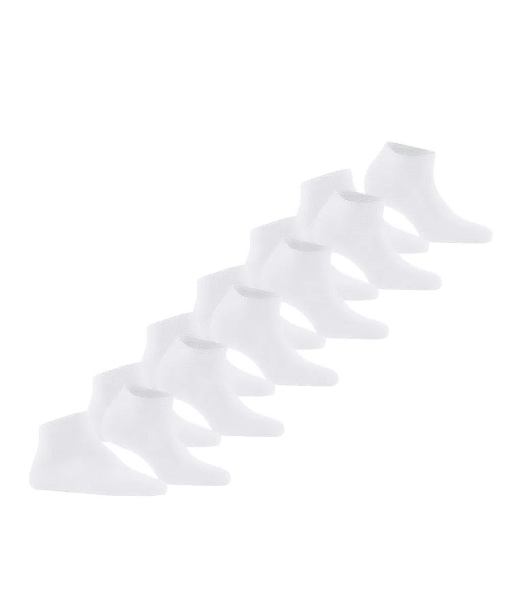 FALKE femme Happy 6-Pack socquettes respirantes coton chaussettes basses renforcées douces sur la peau couture plate aux orteils unies pour tous usages multipack lot de 6 paires