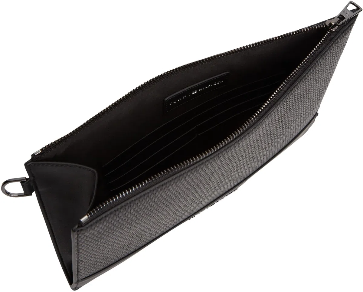 Tommy Hilfiger Pochette tissée Th AM0AM14145 pour homme, autres petits accessoires, noir (noir), taille unique