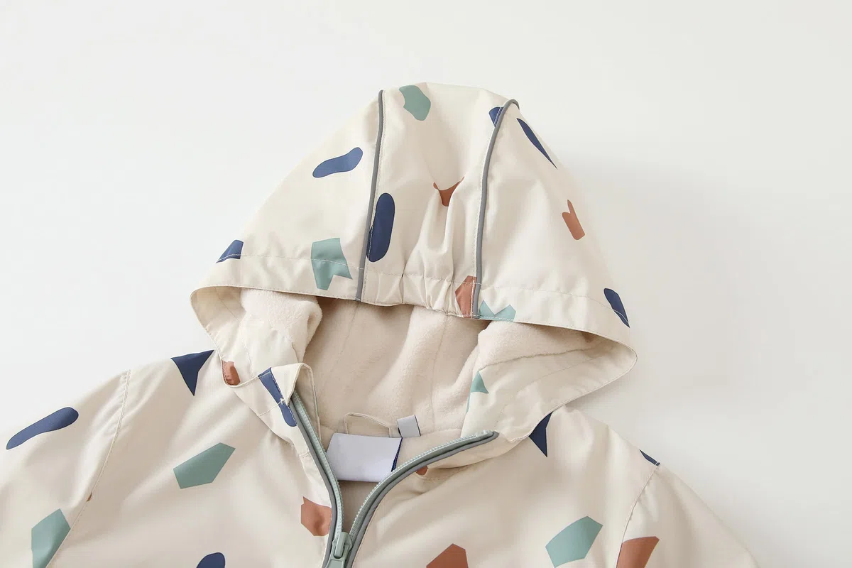 Veste Softshell pour Enfant, Manteau Imperméable Garçon, Blouson Coupe Vent à Capuche Fille, Veste Doublure en polaire, Vêtement de Pluie Enfant