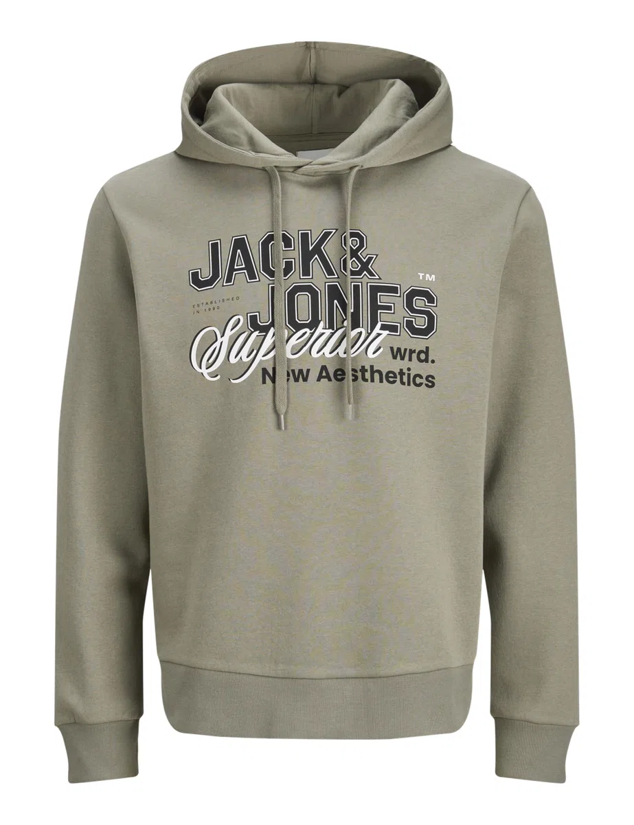 JACK & JONES Jjelogo Sweat Hood 2 Col 25/26 2pk MP Jjelogo Lot de 2 Sweats à Capuche 2 Cols, 25/26 Homme (Lot de 2)