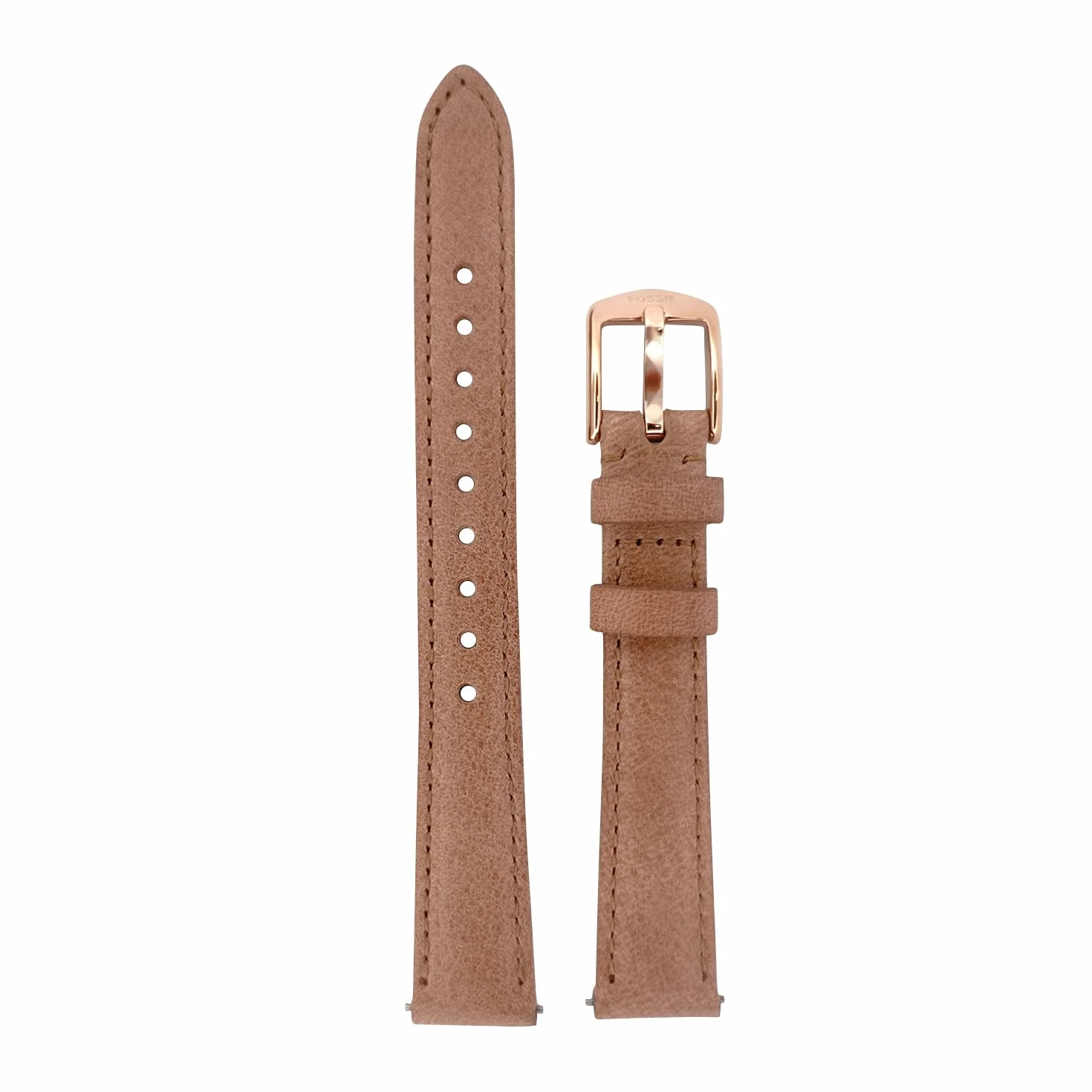 Fossil Bracelet de Montre pour Femmes 14mm, Cuir Beige, Bande de Rechange Originale pour ES3487