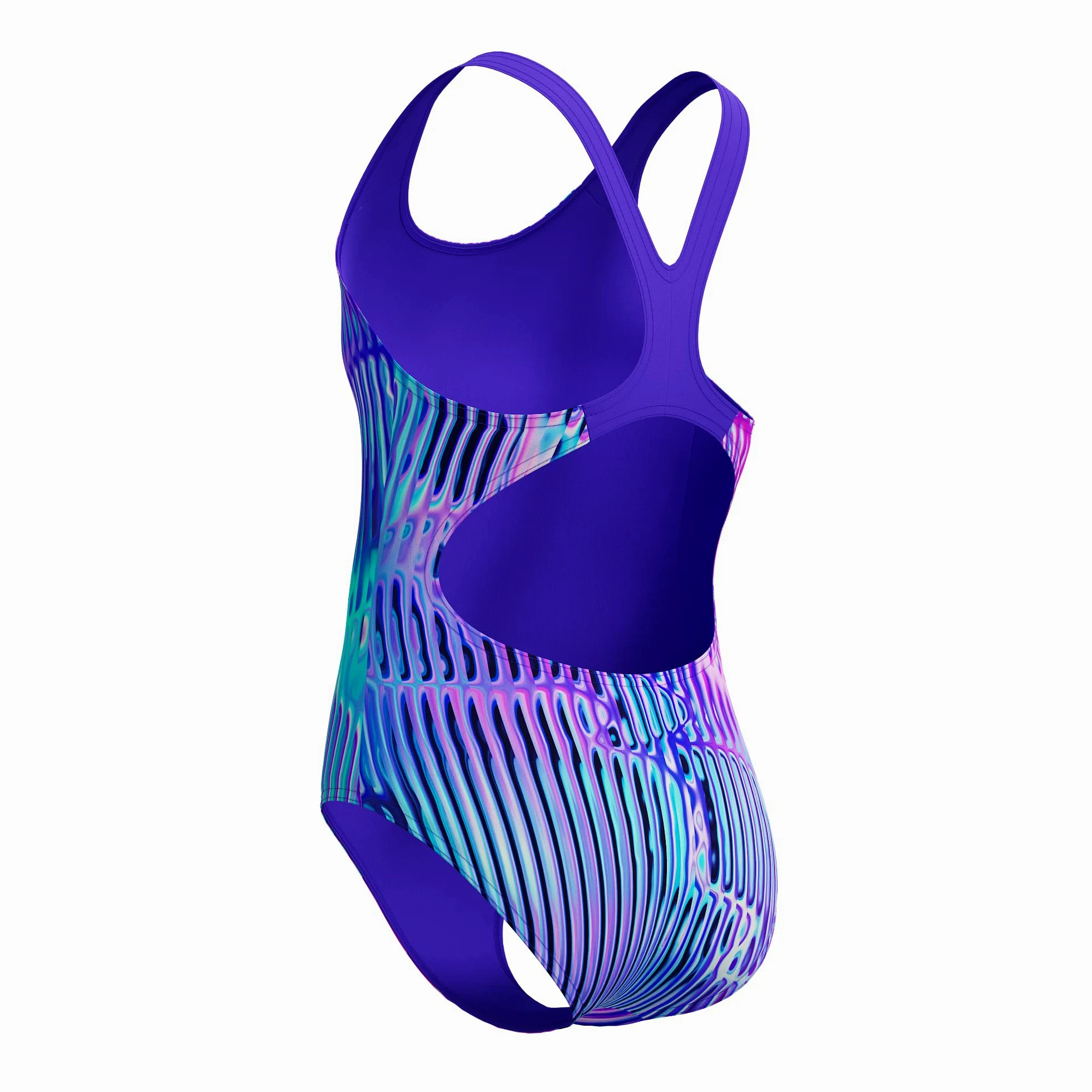 Speedo Maillot de bain pour fille avec dos nageur Bleu violet