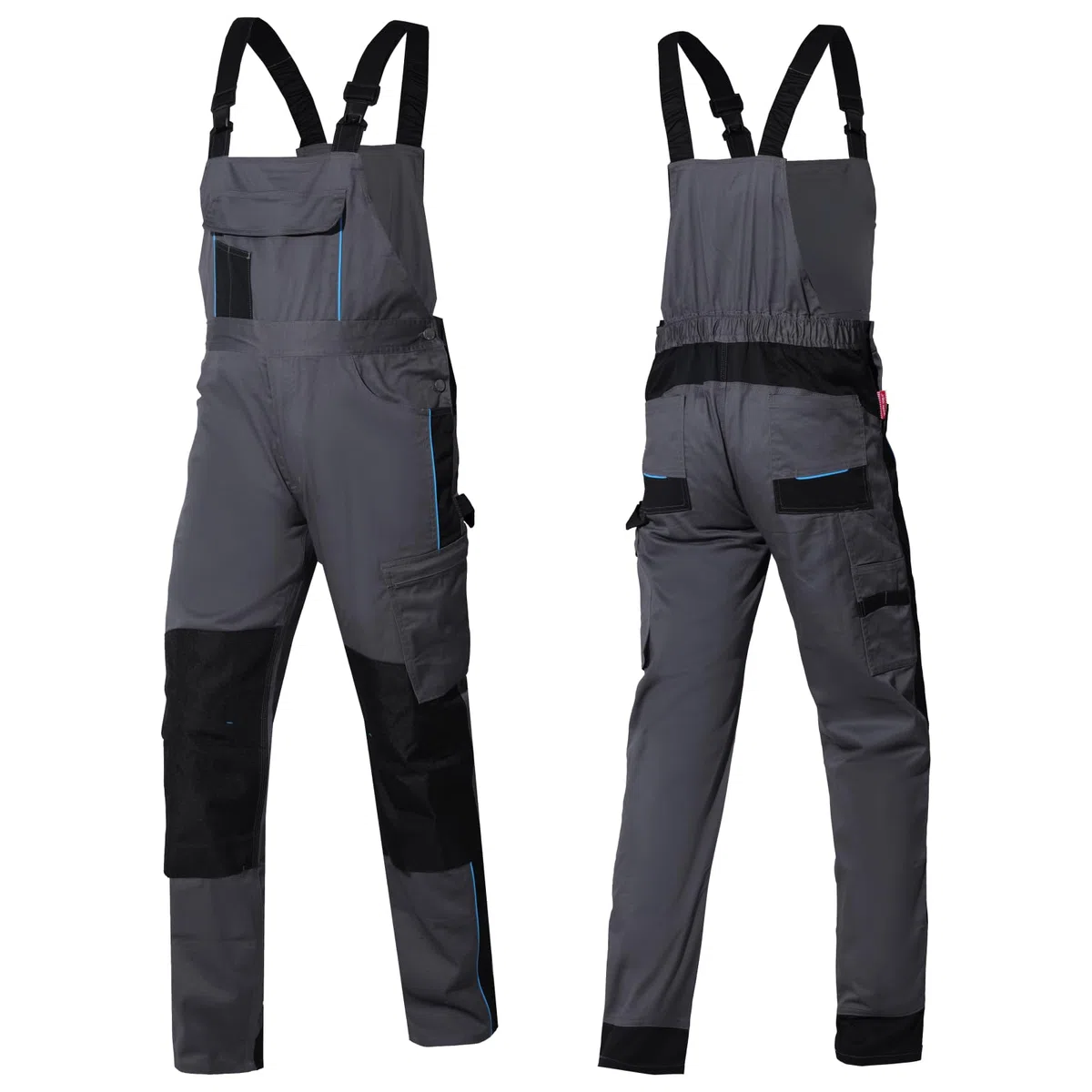 WORK IDEA Pantalon de Travail Stretch pour Hommes avec de Nombreuses Poches et Poches à Outils