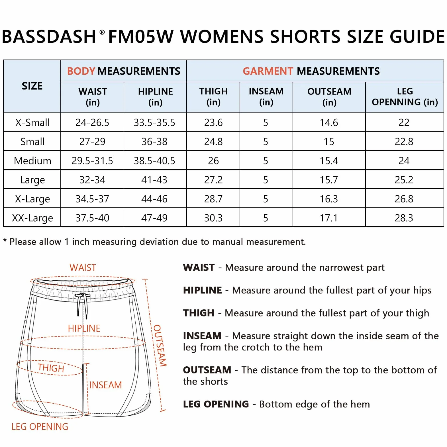 Bassdash Femme Short Randonnée 5 Pouces UPF 50+ Léger et Imperméable à Séchage Rapide avec Poches pour Camping Sport Hiking Shorts FP05W